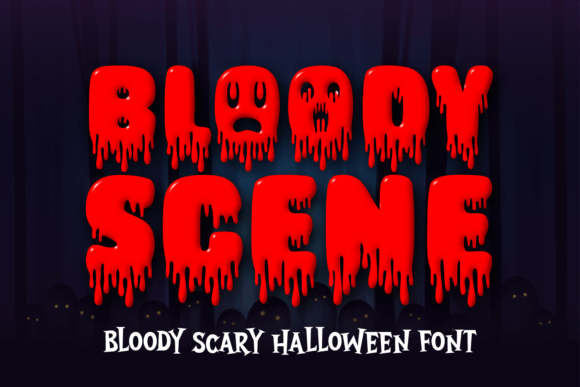 Bloody Scene Font: Editorial Horror Typography