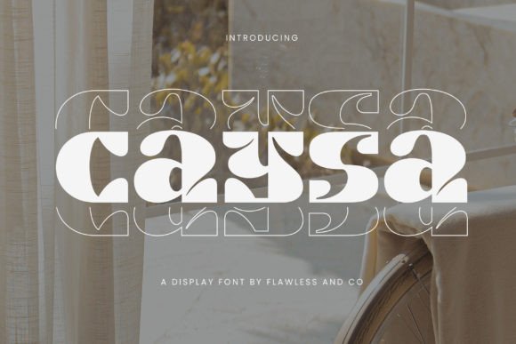 Caysa Font: Elevate Digital Campaigns with Elegant Display Type