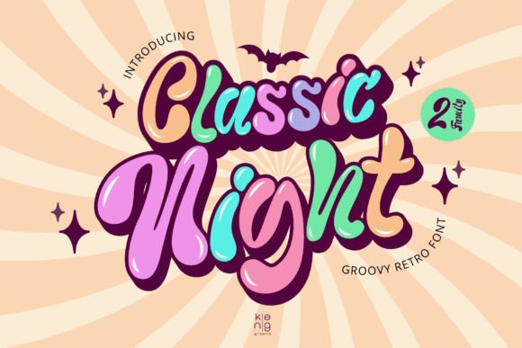 Classic Night: A Retro Font for Bold Branding