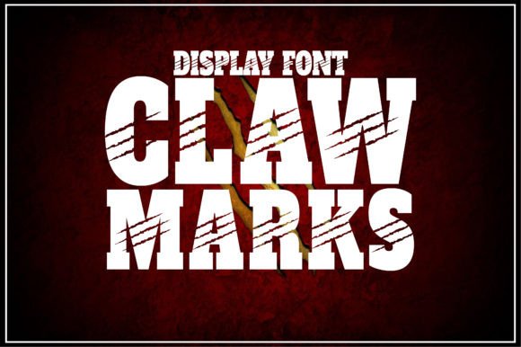 Claw Marks: A Bold Display Font for Impact