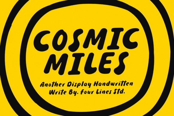 Cosmic Miles Font Review: A Handwritten Typeface for Branding