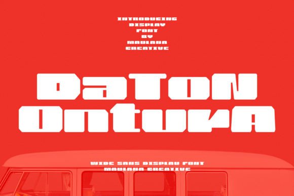 Daton Ontura Font: A Display Typeface for Editorial Impact