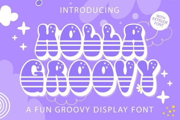 Holla Groovy Font: A Retro Display Typeface for Editorial Design
