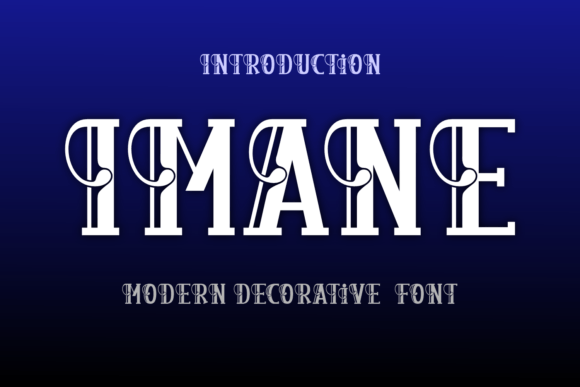 Imane Font: Whimsical Display Type for Craft Projects
