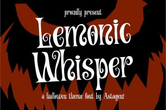 Lemonic Whisper Font: Crafting Spooky Seasonal Labels
