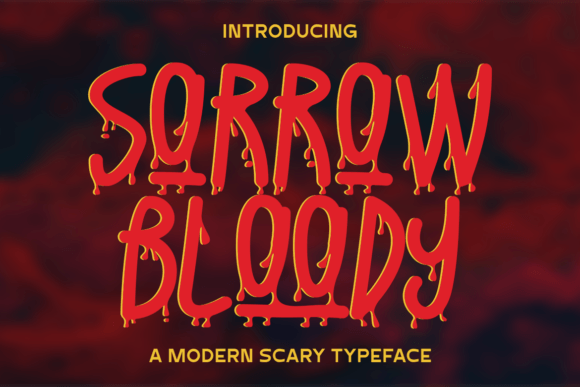 Sorrow Bloody: A Bold and Moody Display Font