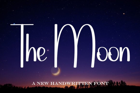 The Moon Font: Elegant Handwritten Style for Business Branding