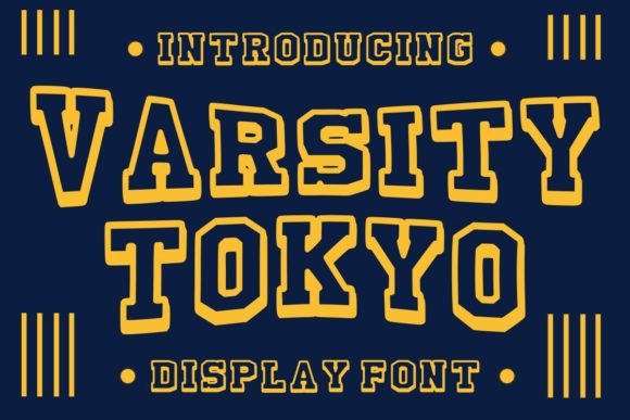 Varsity Tokyo: A Bold Display Font for Creative Branding